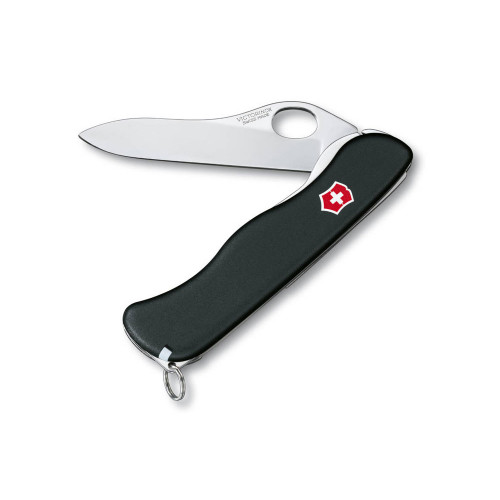 Нож перочинный VICTORINOX Sentinel Clip, 111 мм, 5 функций, с фиксатором лезвия, чёрный Нож перочинный VICTORINOX Sentinel Clip, 111 мм, 5 функций, с фиксатором лезвия, чёрный