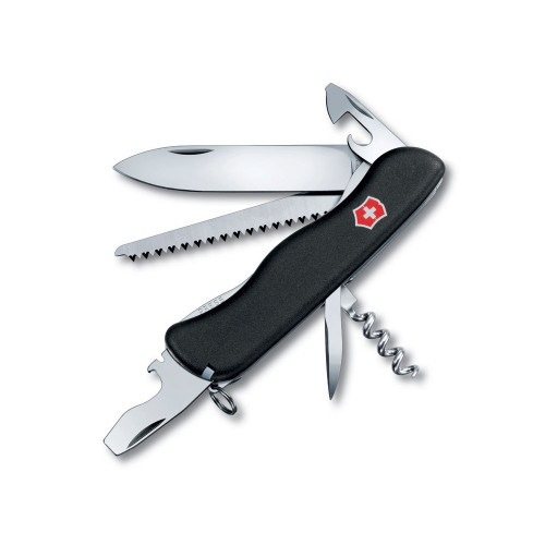 Нож перочинный VICTORINOX Forester, 111 мм, 12 функций, с фиксатором лезвия, чёрный Нож перочинный VICTORINOX Forester, 111 мм, 12 функций, с фиксатором лезвия, чёрный