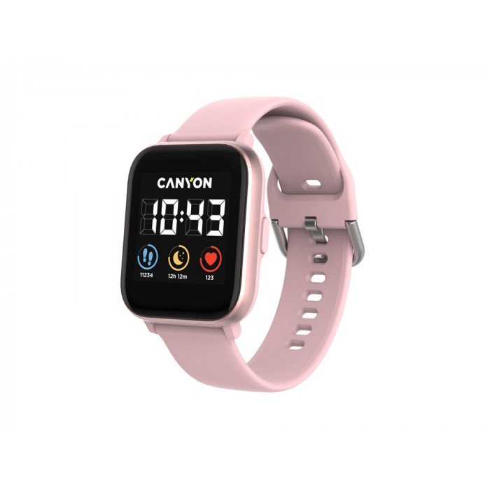 Смарт-часы со встроенным плеером Canyon SaltSW-78, розовый