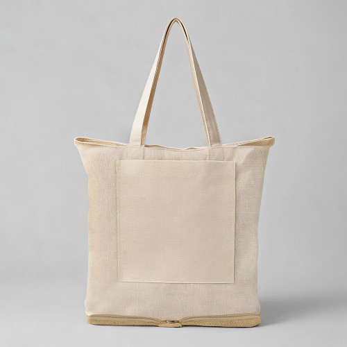 Складная сумка Jute из джута и хлопка, натуральный