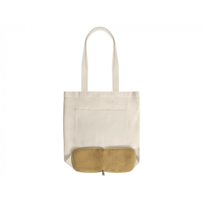Складная сумка Jute из джута и хлопка, натуральный