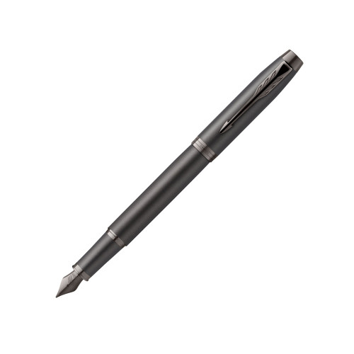 Перьевая ручка Parker IM Monochrome Black, перо:F, цвет чернил: blue, в подарочной упаковке. Перьевая ручка Parker IM Monochrome Black, перо:F, цвет чернил: blue, в подарочной упаковке.