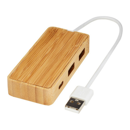 USB-концентратор Tapas из бамбука, натуральный USB-концентратор Tapas из бамбука, натуральный