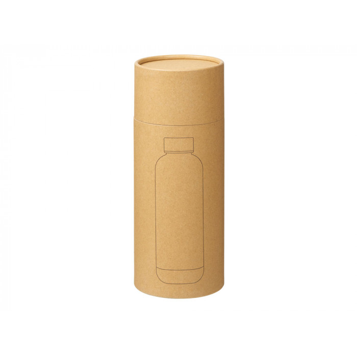 Вакуумная термобутылка Cask Waterline, soft touch, 500 мл, тубус, красный