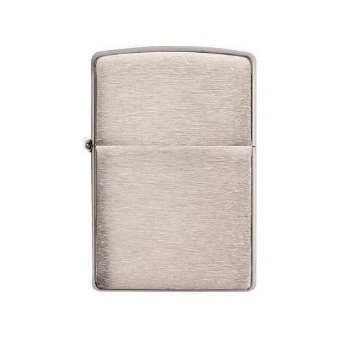 Зажигалка ZIPPO Armor™ c покрытием Brushed Chrome, латунь/сталь, серебристая, матовая, 38x13x57 мм
