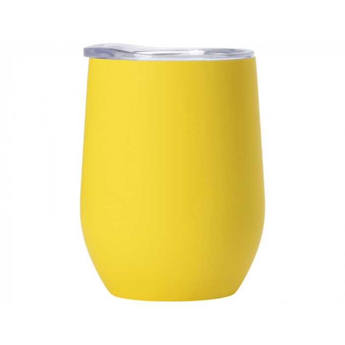 Термокружка Vacuum mug C1, soft touch, 370мл, желтый