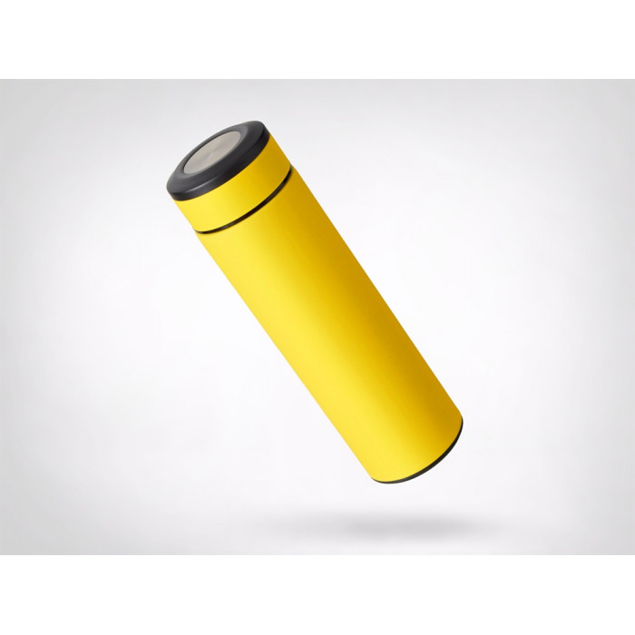 Вакуумный термос Vacuum Flask C1, soft touch, 420мл, желтый