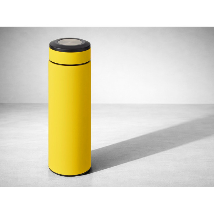 Вакуумный термос Vacuum Flask C1, soft touch, 420мл, желтый