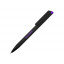 Ручка металлическая шариковая Taper Metal софт-тач с цветным зеркальным слоем, черный с фиолетовым