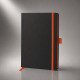 Блокнот ColorNote Black, твердая обложка A5, 80 листов, черный с оранжевым Блокнот ColorNote Black, твердая обложка A5, 80 листов, черный с оранжевым