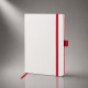 Блокнот ColorNote White, твердая обложка A5, 80 листов, белый с красным Блокнот ColorNote White, твердая обложка A5, 80 листов, белый с красным