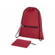 Складной рюкзак со шнурком Coss, heather dark red Складной рюкзак со шнурком Coss, heather dark red
