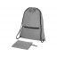 Складной рюкзак со шнурком Coss, heather medium grey