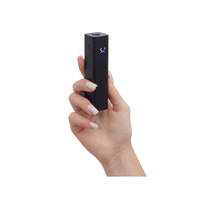 Внешний аккумулятор Rail, 5000 mAh, черный