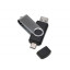 USB3.0/USB Type-C флешка на 32 Гб Квебек C, черный USB3.0/USB Type-C флешка на 32 Гб Квебек C, черный