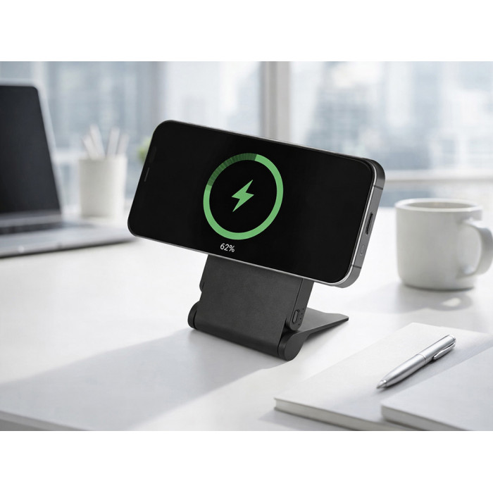 Внешний магнитный аккумулятор MagnIQ, черный, 5000 mAh