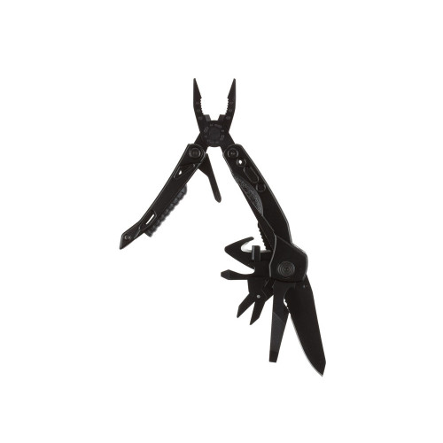 Мультитул Stinger, 105x45 мм, 13 функций, сталь, чёрный, в комплекте 9 насадок и нейлоновый чехол Мультитул Stinger, 105x45 мм, 13 функций, сталь, чёрный, в комплекте 9 насадок и нейлоновый чехол