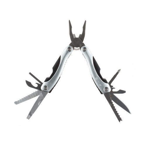 Мультитул Stinger, 100x50 мм, 15 функций, сталь/алюминий/пластик, серебристый, в нейлоновом чехле Мультитул Stinger, 100x50 мм, 15 функций, сталь/алюминий/пластик, серебристый, в нейлоновом чехле