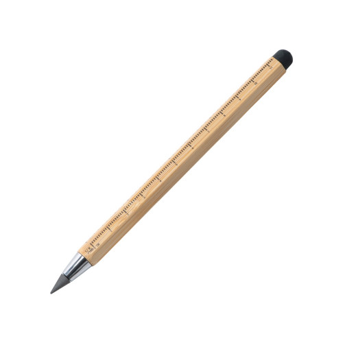 Вечный карандаш Sicily Bamboo из бамбука со стилусом и линейкой Вечный карандаш Sicily Bamboo из бамбука со стилусом и линейкой