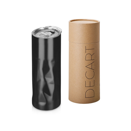 Вакуумная термокружка Decart, 450 мл, тубус, черный Вакуумная термокружка Decart, 450 мл, тубус, черный
