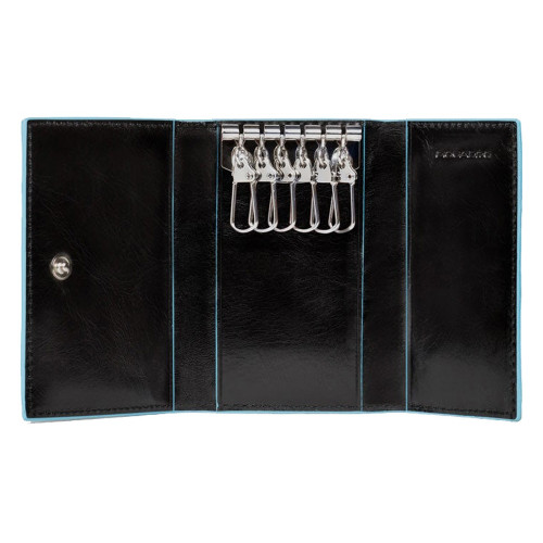 Ключница, Piquadro Blue Square, Черный Ключница, Piquadro Blue Square, Черный