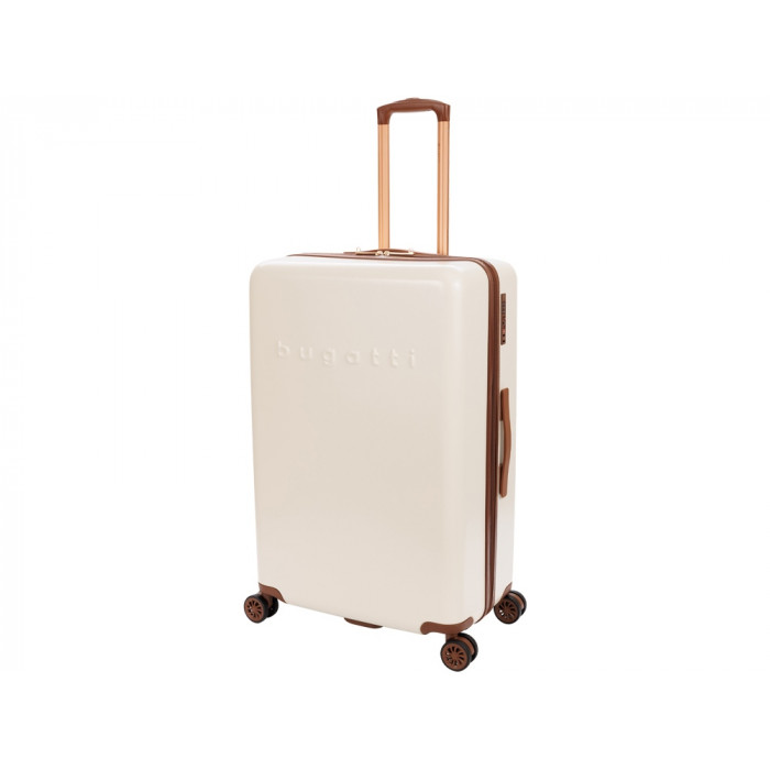 Чемодан BUGATTI АМЕЛИЯ | AMELIA, бежевый, поликарбонат / АБС-пластик, 50х29х76 см, 85 л