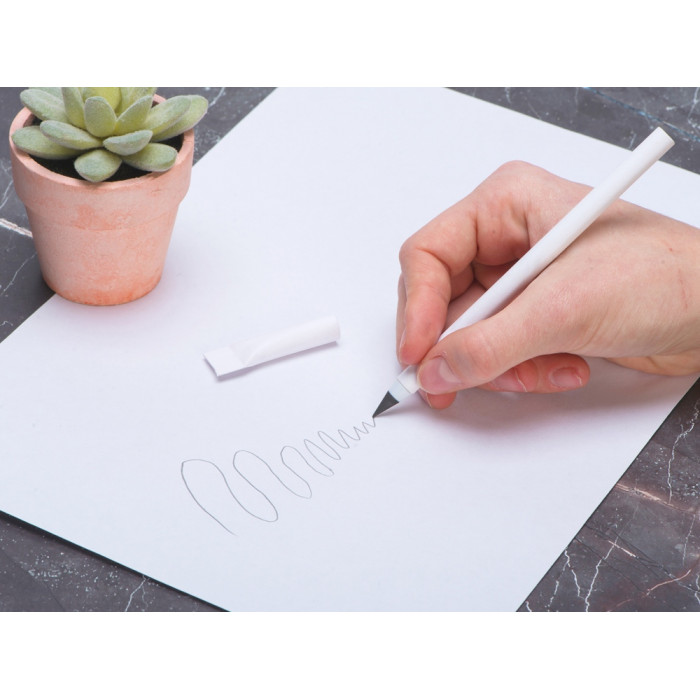 Вечный карандаш из переработанной бумаги Recycled pencil, белый
