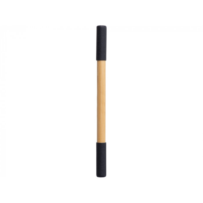 Вечный карандаш и ручка из бамбука Black bamboo, натуральный и черный