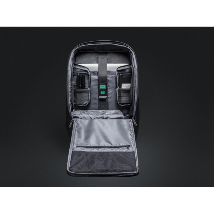 Антикражный рюкзак FlexPackPro для ноутбука 15.6, серый/черный