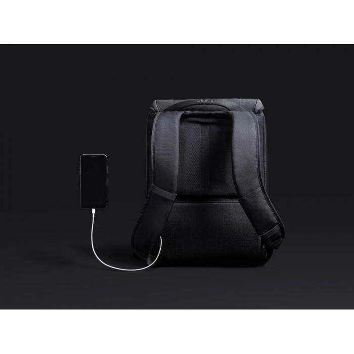 Водостойкий антикражный рюкзак Clickpack для ноутбука 15.6, черный
