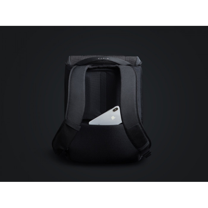 Водостойкий антикражный рюкзак Clickpack для ноутбука 15.6, черный