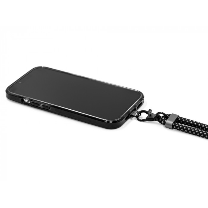 Ремешок-держатель для телефона с зарядным кабелем USB-C - USB-C Lany Wristband Charge Eco, серый