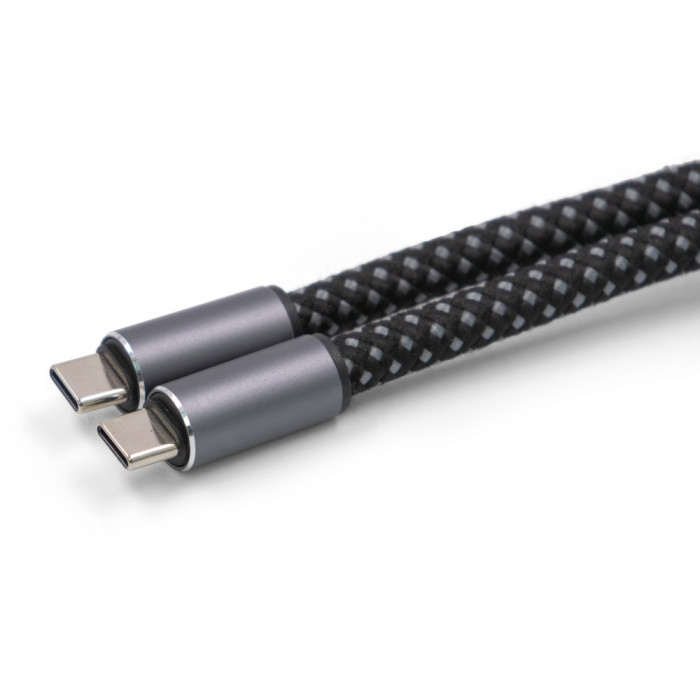 Ремешок-держатель для телефона с зарядным кабелем USB-C - USB-C Lany Wristband Charge Eco, серый