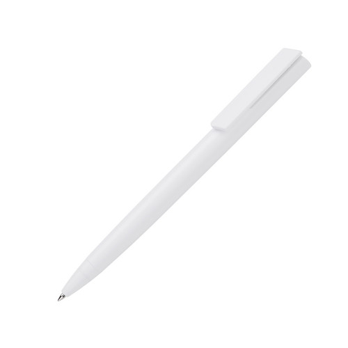 Ручка пластиковая шариковая Taper Solid, матовый белый Ручка пластиковая шариковая Taper Solid, матовый белый