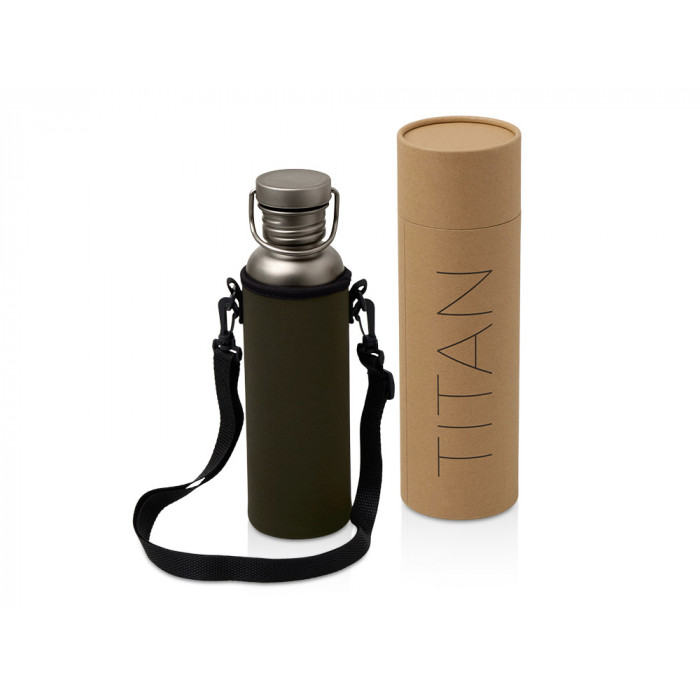 Бутылка для воды из титана Titan, 750ml, темно-серый