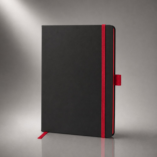 Блокнот ColorNote Black, твердая обложка A5, 80 листов, черный с красным (Р) Блокнот ColorNote Black, твердая обложка A5, 80 листов, черный с красным (Р)