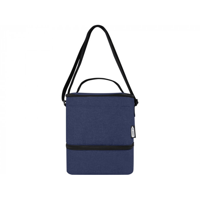 Tundra, сумка-холодильник из переработанного PET-пластика, для обеда, на 9 банок - Heather navy