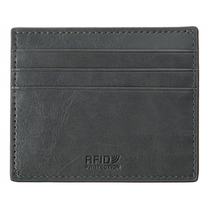Картхолдер для 6 пластиковых карт с RFID-защитой Fabrizio, серый (Р)
