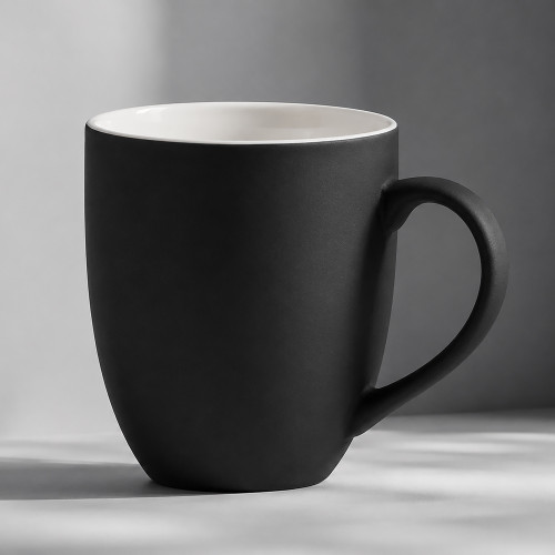 Кружка с покрытием soft-touch C1, черный Кружка с покрытием soft-touch C1, черный