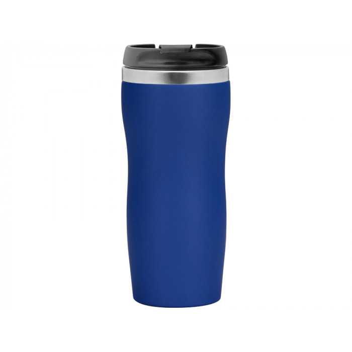 Термокружка Double wall mug C1, soft touch, 350 мл, синий (Р)