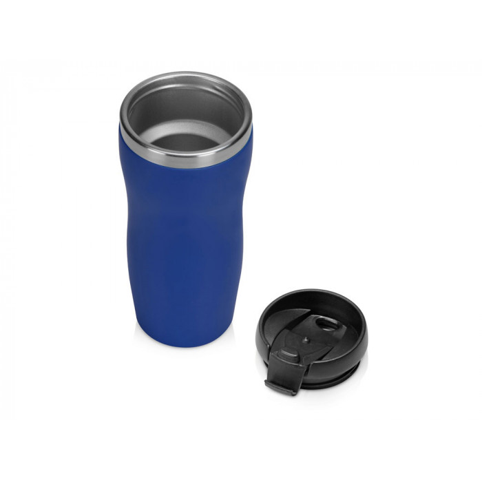 Термокружка Double wall mug C1, soft touch, 350 мл, синий (Р)