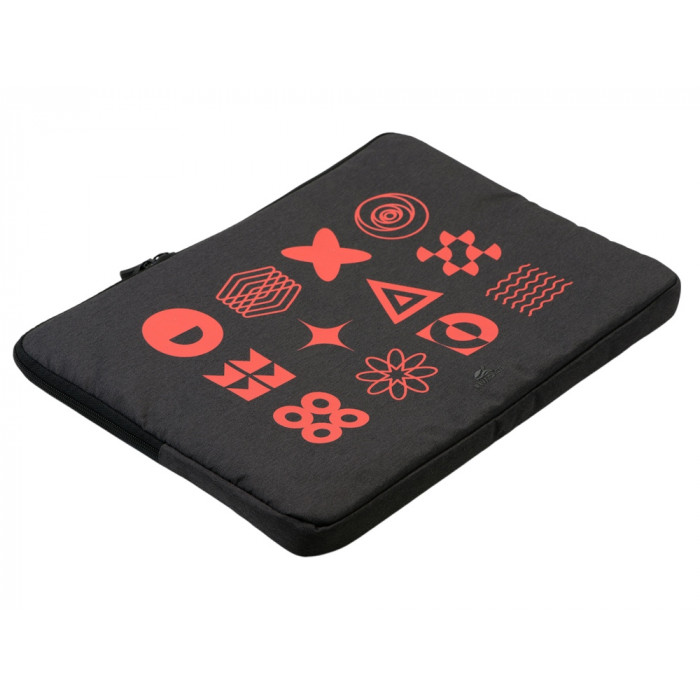 RIVACASE 7705 black ECO чехол для ноутбука 15.6 / 12 (термотрансфер)