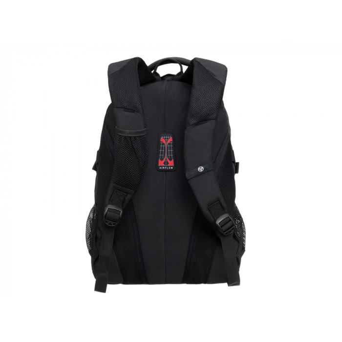 Рюкзак TORBER РАКЕТА, чёрный, полиэстер, 33х15х45 см, 22 л