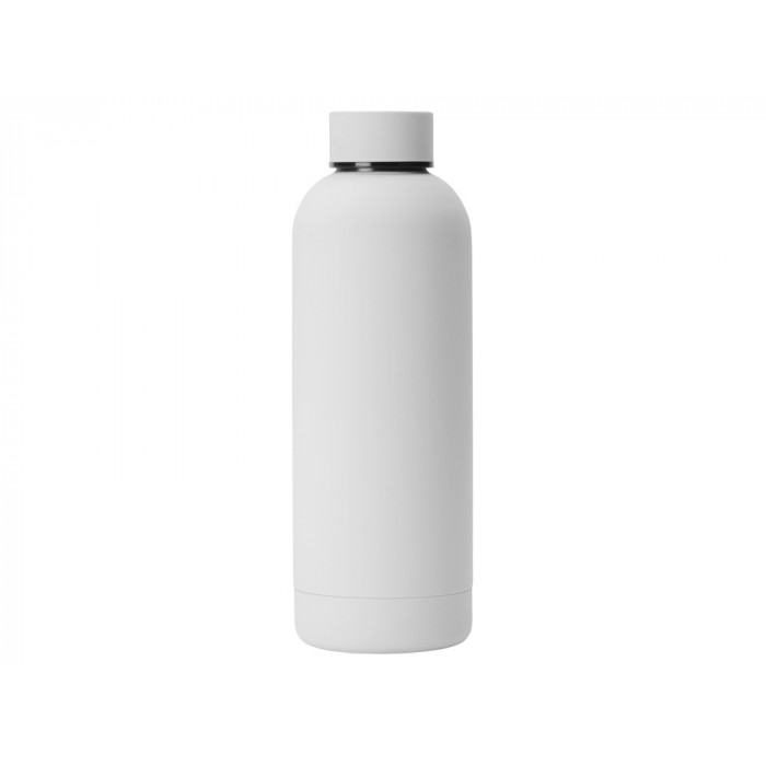Вакуумная термобутылка Cask Waterline, soft touch, 500 мл, тубус, белый