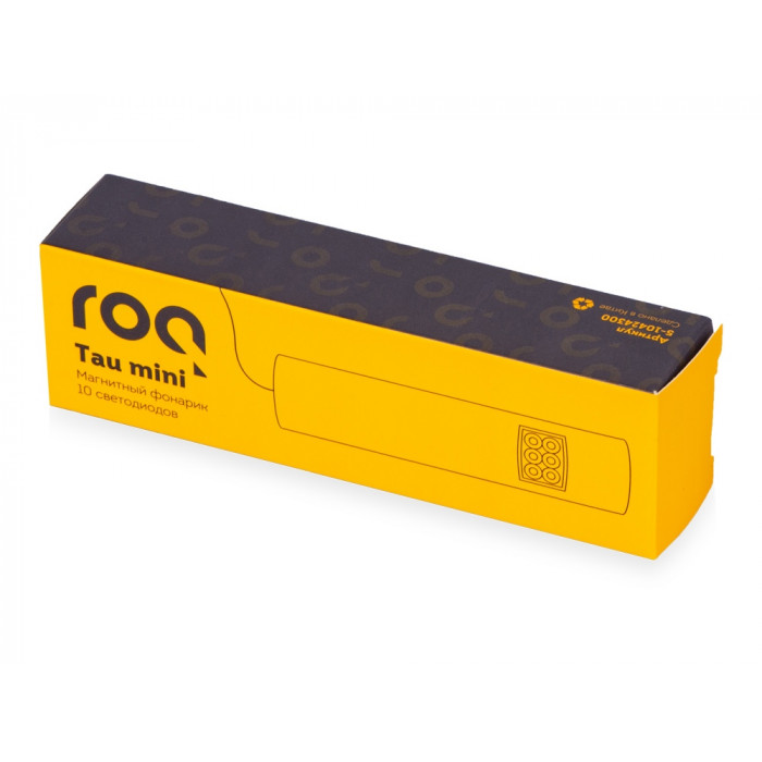 Магнитный фонарик Tau mini, 10 диодов, черный (Р)
