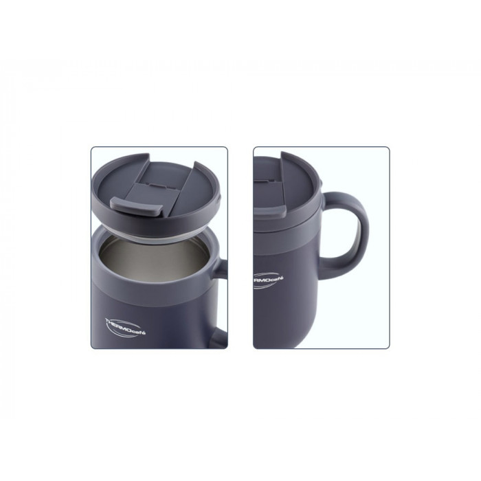 Термокружка из нерж. стали тм THERMOcafe TCCM-460SY (OGY) 0,46L
