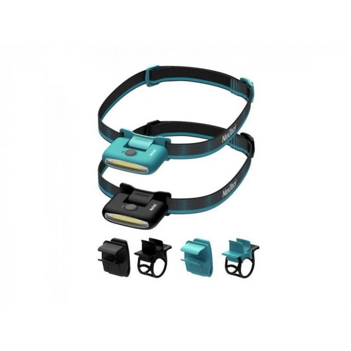 Фонарь налобный Nextool Multi Functional HeadLamp,80лм, 42гр, аккумулятор, синий (NE20005)