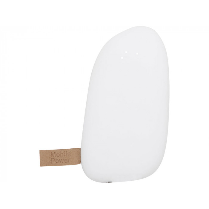 Внешний аккумулятор в форме камня Stone, 5200 mAh, белый (Р)