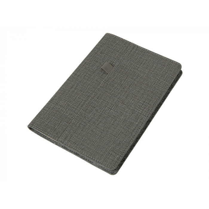 Двустороннее портфолио из рпет-фетра и искусственной кожи Felt, серый
