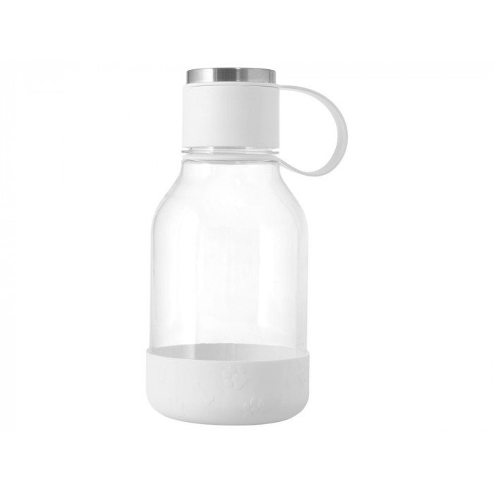 Бутылка для воды 2-в-1 Dog Bowl Bottle со съемной миской для питомцев, 1500 мл, белый с гравировкой